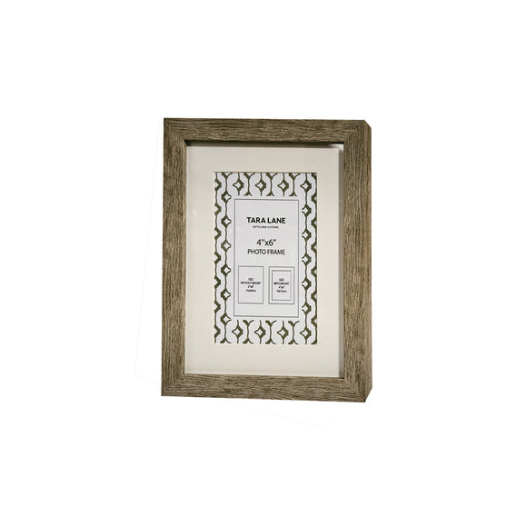 Rustic oak gallery photo frame for 4x6 photos