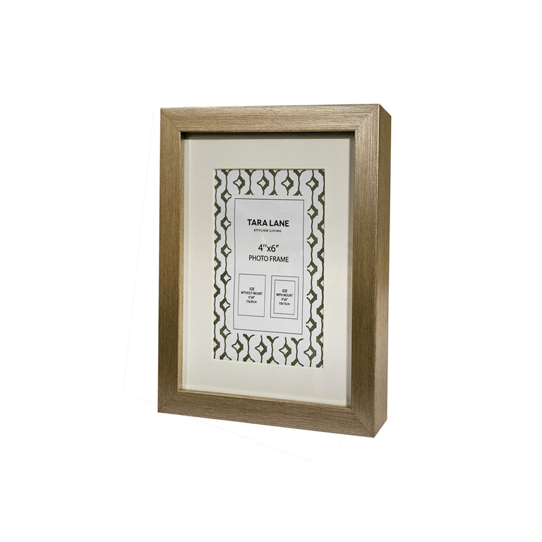 Gallery Photo Frame 4 x 6 Champagne