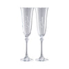 Galway Crystal Bride & Groom Liberty Champagne Flute Pair
