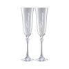 Galway Crystal Happy Anniversary Liberty Champagne Flute Pair