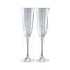 Galway Crystal Happy Engagement Liberty Champagne Flute Pair