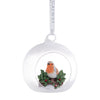Galway Crystal Robin Hanging Bauble