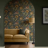 Superfresco Easy Gardenia Wallpaper Archival Blue life style picture