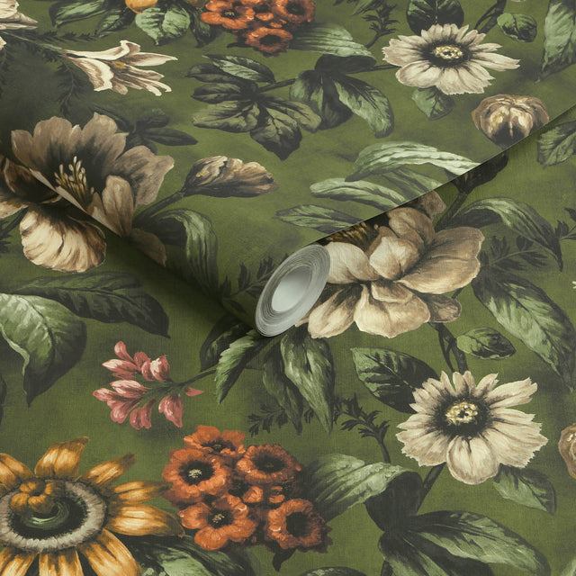 Superfresco Easy Gardenia Wallpaper Forest - Floral Green Wall Decor