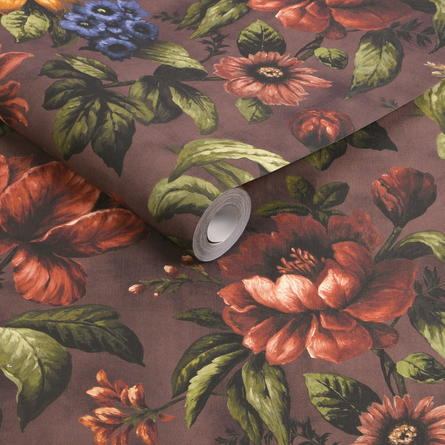Superfresco Easy Gardenia Wallpaper Thistle - Modern Floral Wall Covering