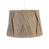 Neutral tones linen shade for pendant fixtures

