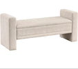 Georgia storage bench in cream