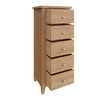 Functional chest of drawers with ample height.