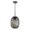 Gethin Pendant Matt Black/Confetti Glass picture on the whitre background