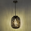 Gethin Pendant Matt Black/Confetti Glass life style picture