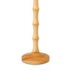 Giuliana 2 Light Table Lamp Wood with Rattan Shade life style picture with wooden base