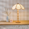 Giuliana 2 Light Table Lamp Wood with Rattan Shade life style picture