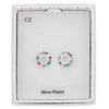 Glam Rox Colour Burst Silver Plated Earrings picture in the gift box