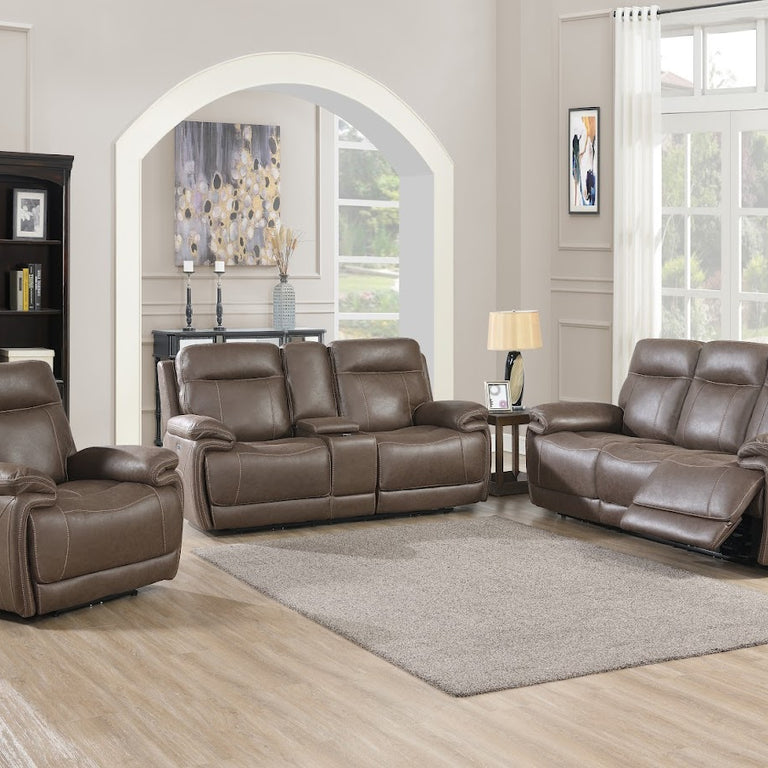 Glenwood 3 Seater Sofa Electric Recliner Chestnut