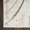 Nourison Glitz Rug GLZ01 Ivory Multicolor with a brdered ends