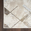 Nourison Glitz Rug GLZ02 Ivory Grey made in a beige, grey and ivory color palette