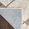 Nourison Glitz Rug GLZ02 Ivory Grey with a cotton backing