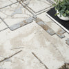 Nourison Glitz Rug GLZ02 Ivory Grey close view picture of the pattern design