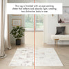 Nourison Glitz Rug GLZ04 Ivory Multicolor changing color under lighting conditions