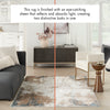 Nourison Glitz Rug GLZ06 Taupe Multicolor looks different under different lighting conditions