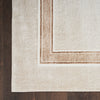 Nourison Glitz Rug GLZ08 Ivory Cream with a bordered design