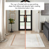 Nourison Glitz Rug GLZ08 Ivory Cream changes colour under different lighting options