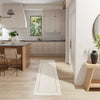 Nourison Glitz Rug GLZ08 Ivory Cream Runner lifestyle picture in the dining room