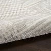 Nourison Glitz Rug GLZ09 Silver Grey with shily cut pile