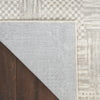 Nourison Glitz Rug GLZ09 Silver Grey with a cotton backing