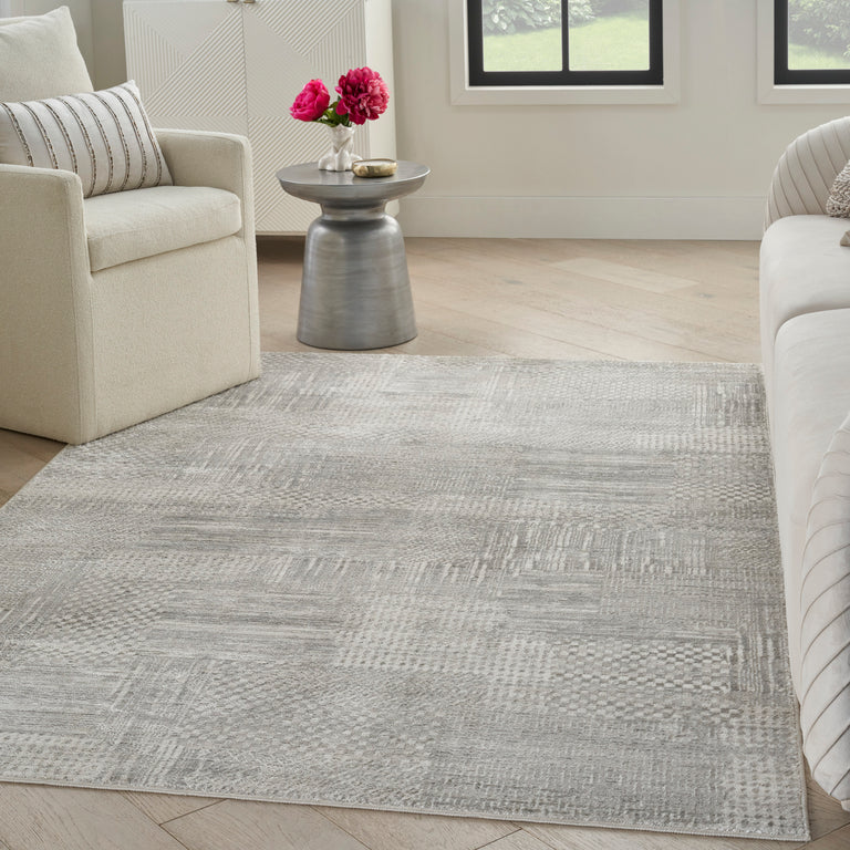 Nourison Glitz Rug GLZ09 Silver Grey