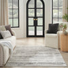 Nourison Glitz Rug GLZ10 Cream Grey lifestyle picture in the living room