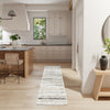 Nourison Glitz Rug GLZ10 Cream Grey Runner lifestyle picture in the dining room