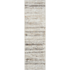 Nourison Glitz Rug GLZ10 Cream Grey Runner picture of the rug distressed design