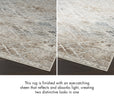 Nourison Glitz Rug GLZ11 Grey Multicolor