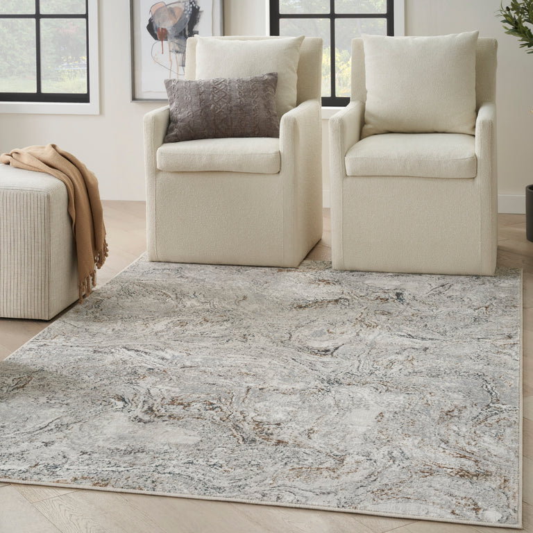 Nourison Glitz Rug GLZ20 Grey Multicolor