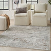 Nourison Glitz Rug GLZ20 Grey Multicolor lifestyle picture in the living room