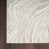 Nourison Glitz Rug GLZ22 Grey Gold picture of the corner of the rug