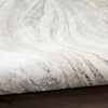 Nourison Glitz Rug GLZ22 Grey Gold with a shiny low pile