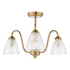 Stylish lighting Glynis 3 Light Semi-Flush for home interiors

