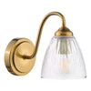 Glynis Wall Light Antique Bronze/Ribbed Glass picture on the white background