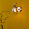 Glynis Wall Light Polished Nickel/Smoked Ribbed Glass life style picture
