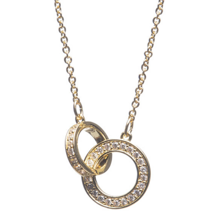 Gold Interlocking Pendant Necklace
