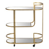 Gold Mirrored 3 Tier Serving Trolley - view 2