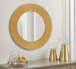 "Sophisticated Gold Mirror Perfect for Living Rooms"

