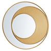 Stunning Gold Round Mirror Perfect for Living Room Decor

