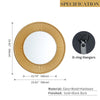 GD005 Gold Round Mirror Adds Warmth to Your Room
