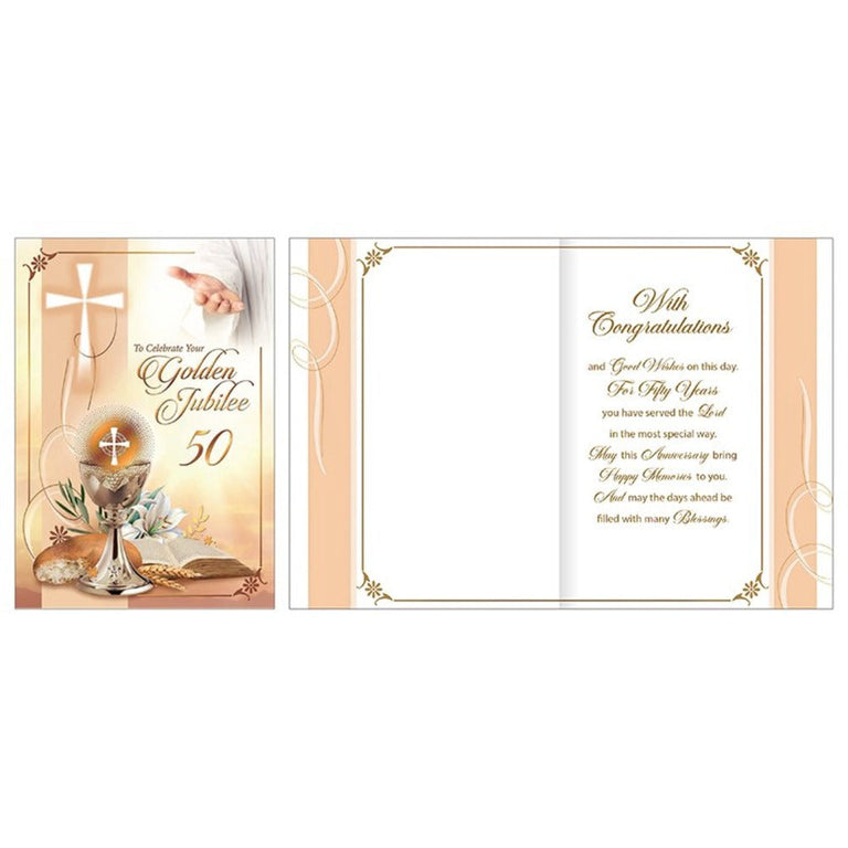 Golden Jubilee Card with Insert