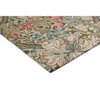 Morris & Co Golden Lily Floral Rug Green Red hand-tufted rug with a cut pile