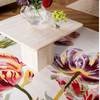 Laura Ashley Gosford Floral Rug Cranberry close-up view picture of the pattern design and color palette