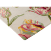 Laura Ashley Gosford Floral Rug Cranberry hand-tufted rug with a cut pile